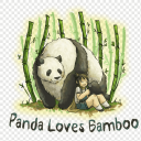 panda loves bamboo - discord server icon