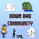 down bad community | discord.gg/asshole - discord server icon