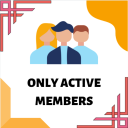 ONLY ACTIVE MEMBERS - discord server icon