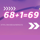 68+1=69 - discord server icon